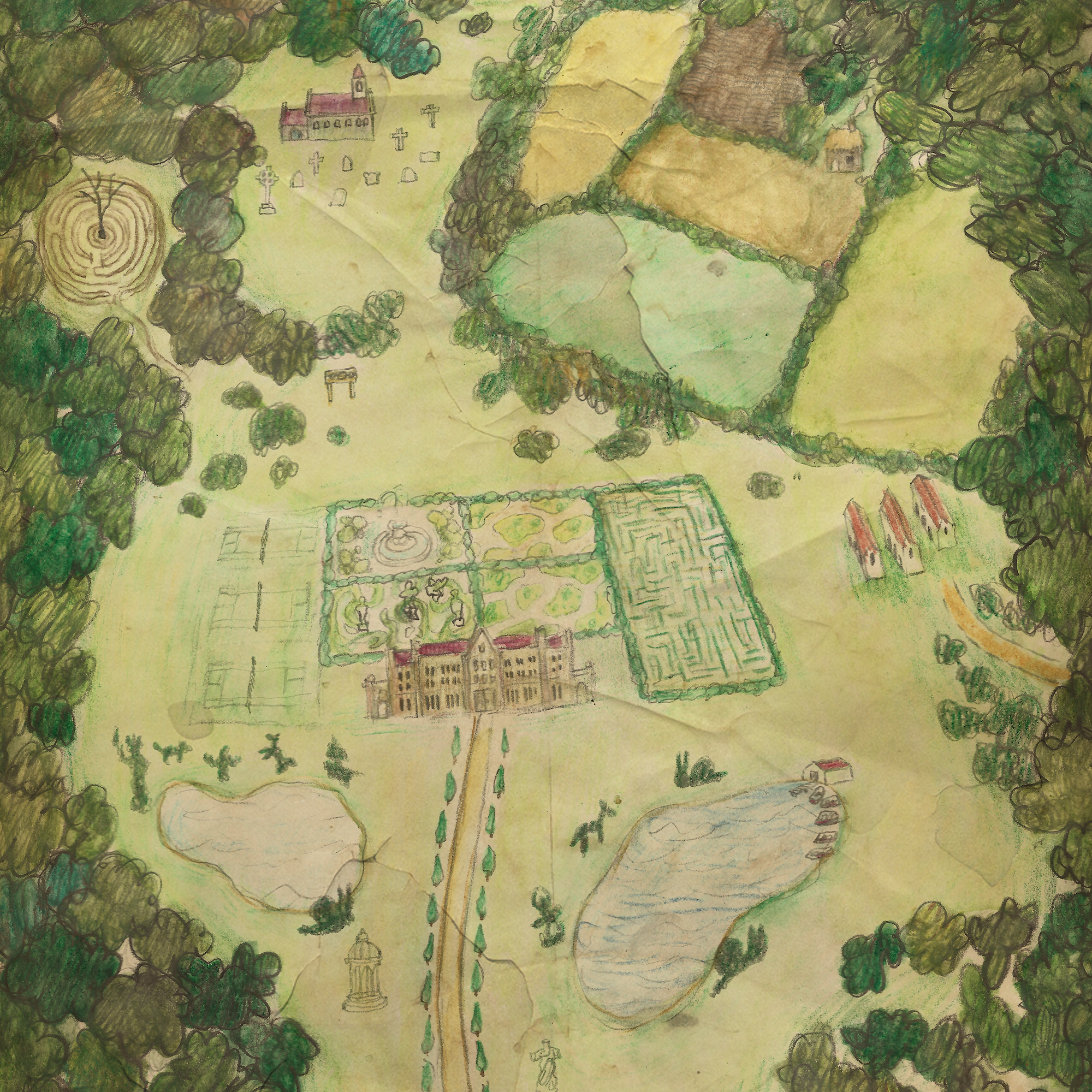 Erwin Eden's map of the Irkwell Estate